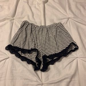 striped pajama shorts